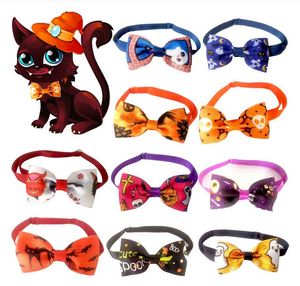 Dog Apparel Pet Bow Tie Halloween Cosplay Necktie Adjustable Pets Bowties Collar Dogs Accessories Grooming Products Wholesale