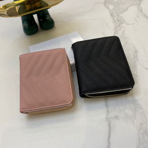 Wholesale leather travel purses resale online - Purses Designer Bags Handbags Wallet for Women cardholder Luxury Genuine Leather Credit Card Case Holder Security Travel Wallets Black Pink Clutch Purse with Box
