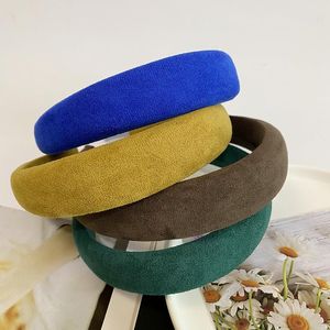 Hårklämmor Barrettes Fall/Winter Dark Brown Plush Sponge Hairband Pressure Hairpin Makeup Anti-Slip Pannband Tillbehör