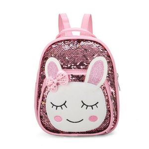 Школьные сумки милая девушка рюкзак малыш ребенок ребенок дети девушки мультфильм животных блестки сумка рюкзак книжный мешок на открытом воздухе