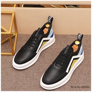 Men New Designer Mix Color Heighten Thick Bottom Two Tone Shoes Causal Flats Loafers Moccasins Male Rock Walking Sneaker