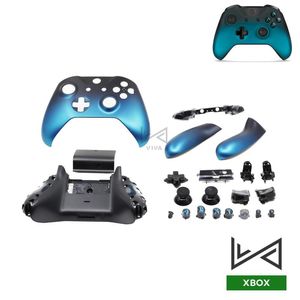 Oyun Denetleyicileri Joysticks Xbox One İnce Kablosuz Denetleyici için Parçalar Tam Konut Kabuğu Kılıfı Düğmeler Kiti