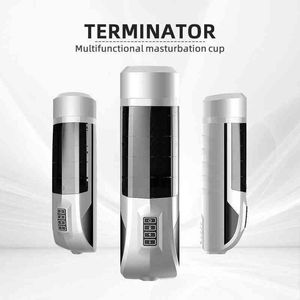 NXY Ghost Exerciser Hot Sales Terminator Battleship Electric Automatic Penis Sucking Masturbation Cup One Sex Toy for Man From Future1216