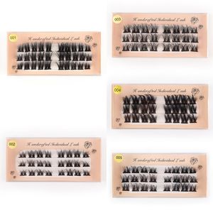 Girls Professional Makeup Single Cluster Eyelashes Grafting False Eye Lashes Segmented Mixed Lash