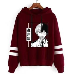 Mój bohater Academia Cosplay Drukowane bluzy Casual Hoodie Kobieta Mężczyzna Unisex Bluzy Kobiety Mężczyźni Y0803