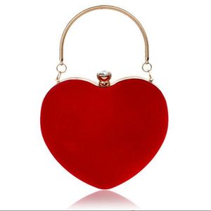 2021 borsa a forma di cuore da donna borsa cosmetica pochette da sera