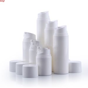 10pcs Airless Bottle Bayonet Pump White Vacuum Container Empty Cosmetic Packaging Plastic Tube 30ml 50ml 80ml 100ml 120ml 150mlgood qty