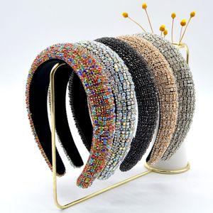 Barocke Vollkristall-Stirnbänder, Haarbänder für Frauen, glänzend, gepolstert, Diamant-Stirnband, Haarband, Mode, Party, Schmuck, Zubehör, DHL-frei