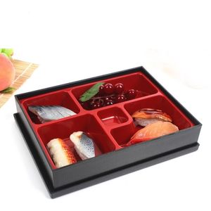 Bento Lunchbox Office Food Container Portable Rice Sushi Catering Student Plastlåda för matbehållare Bento Box 2029 V2