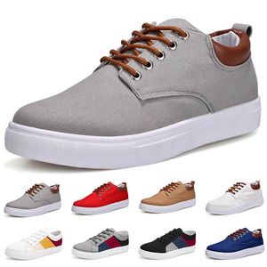 scarpe di tela moda uomo nero bianco blu grigio rosso Marrone scuro Split uomo casual out Comode scarpe da ginnastica da jogging in tessuto 40-45