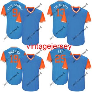 9 Dee Gordon Varis Strange 13 Marcell Ozuna The Big Bear 27 Giancarlo Stanton Cruz 2017 Players 'Weekend Baseball Jerseys