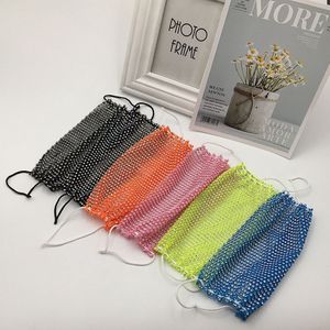 Net Red Ins Fishing Hot Drill Water Mask Washable Decoration Diy Accessories Nightclub Flash DYZN720