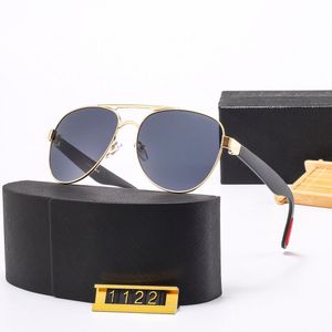 Retro Polarized Pilot Luxury Mens Designer Sunglasses Rimless Gold Plated Square Frame Brand Sun Glasses Fashion Eyewear With Case 1122