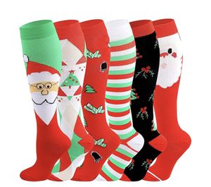 Compression Socks for Women & Men, Knee High sock 20-30 mmHg of Nurses, Travel, Pregnancy, Christmas(L/XL)