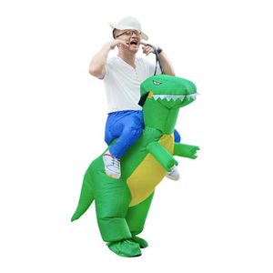 Christmas gift Dinosaur inflatable costume for girls boys kids Blow up Halloween Q0910