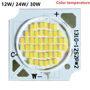 Ljuspärlor 12W 24W 30W Chip PCB Vit/varm vit färgtemperatur COB Hög effektkälla 300mA Två CCT Pannel Dowlight