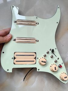 Fördjupad SSH Gul Pickups US Pickguard 4 Enkelt Cut 7 Way Byt multifunktionstrådesnät