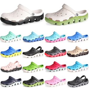GAI 2021 New Summer Hole Shoes Slippers Women's Soft-soled Outer Wear Half-drag Nurse Sandals Thick-soled Men Women Contrasting Color Beach Garden