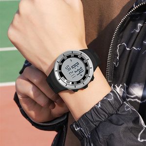 2021 Top Brand Luxury Steel Case Men's Sports Watch LED Digital Watch Fashion Waterproof Military Clock Outdoor Watches Men 9001 G1022