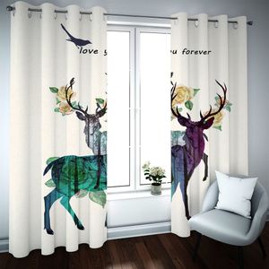 3D Curtain animal Children Room Curtains Modern Fashion KTV Drapes Cortinas Blackout Decor