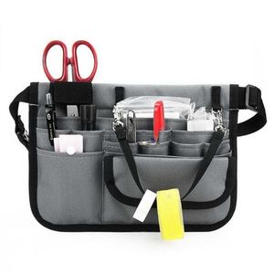 1PC 간호사 주최자 벨트 Fanny Pack 13 포켓 허리 가방 주머니 케이스 Medica 가위 치료 키트 도구 210708