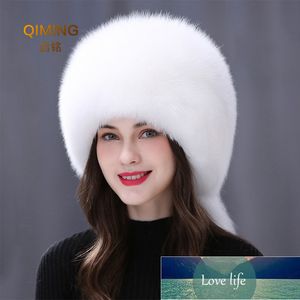 Kış Gerçek Kürk Şapkalar Kadınlar Için Kış Şık Rus Kalın Sıcak Beanie Kadın Şapka Kuyruklu Doğal Kabarık Kürk Caps Fabrika Fiyat Uzman Tasarım Kalitesi Son Stil