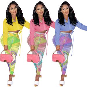 Designers Women sports tracksuits Clothes long sleeve shirt with screen printed trousers two-piece women's suit