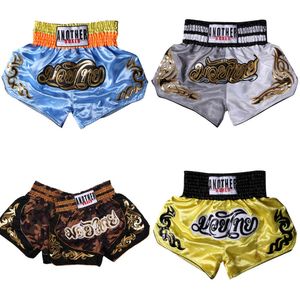 Erkekler Kadın Boks Şort Fitness Eğitim Dövüş Sanatları Mücadele Pantolon Kid Muay Thai Kickboks Gövdeleri MMA Gym Spor Pantolon X0628