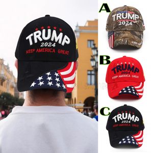 Toptan satış U.S 2024 Trump Cumhurbaşkanlığı Seçim Cumhurbaşkanlığı Seçim Kapağı Trump Şapka Beyzbol Şapkası Ayarlanabilir Hız Ribound Pamuk Spor Cap CY07