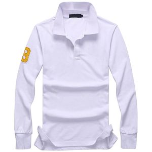 20211OW Mens Polo Camisetas Desenhador de Cavalo Manga Longa Folhas Homens Tshirts Com Bordado Tecnologia Algodão Moda Moletom Camisola Polos Casuais T-shirt 891 Atacado