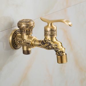 Tuiqu Bathroom Bidet Shower Faucet Mixer Antique Carving Bidets Toilet Spray Bidet Shower Set With Hand Shower Gun Bidet Tap