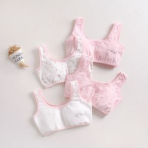 Big Girl Students Camisoles Training Teenage Puberty Bra Breathable Cotton Underwear for Teens 20220303 Q2