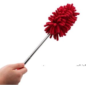 newLong-Reach Washable Dusting Brush Chenille Microfiber Hand Duster with Telescoping Pole for Cleaning Car Computer Household Cleaning EWA4