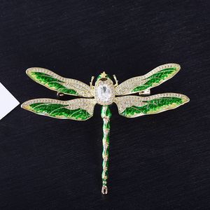 Emaille Libelle Brosche Schmuck für Frauen Brautstrauß Schal Insekt Broschen Pin Luxus Corsage Geburtstagsgeschenke