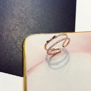 Wholesale geometric rings for sale - Group buy Temperament Geometric Ring Female Fashion Personality Niche Design Food Cold Wind Mouth Plain Tail NDP