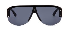 Occhiali da sole One Piece Vintage Senza montatura Shades Fashion Oversize Occhiali da sole firmati di marca Donna Uomo Gafas De Sol 5 colori 10 PZ