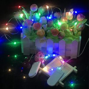 Wholesale candle batteries resale online - 7Ft Led Waterproof Mini Firefly String Lights with Flexible Silver Wire for Wedding Centerpieces Mason Jar Craft Christmas Garlands Party Decorations CRESTECH