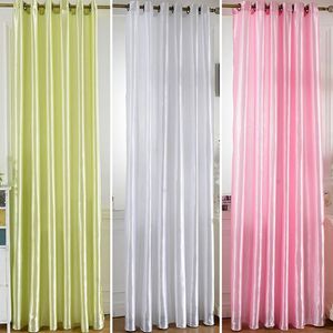 Lychee Solid Nylon Curtains Window Blackout Curtain Shade For Living Room Bedroom Drape & Drapes