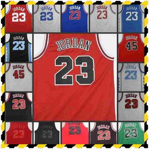Herren #23 45 Michael 33 Scottie Pippen 91 Dennis Rodman Zach Lavine Erseys Stickerei Ed Basketballtrikots