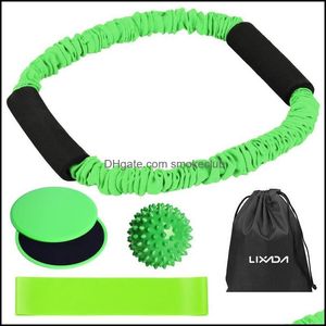 Motståndsutrustning Fitness Tillbehör Sport OutdoorsResistance Bands Lixada O-formade stretchband övning Core Slider Band Spiky Ba