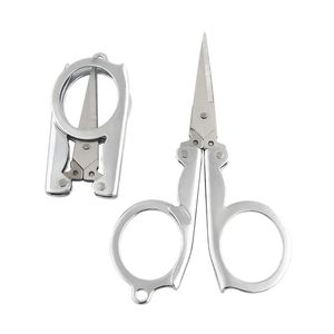 Portable Folding Scissors Simple Ancient Household Tailor Shears For Embroidery Sewing Beauty Tool Child Hand Tools