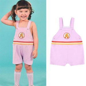 Toddler Girl Bella tuta per Estate carino tuta senza maniche cinturino da donna Coreano Bambini per bambini vestiti da ragazzo 210619