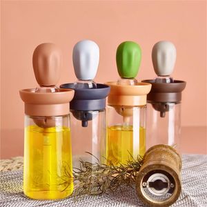 Tools & Accessories Portable Oil Sauce Spice Bottle Dispenser With Silicone Brush For Cooking Baking BBQ Seasoning Kitchen Food Grade Can