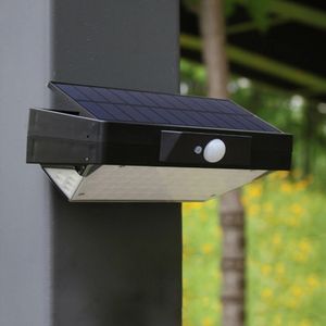 Solar Powered 78 LED PIR Motion Sensor Vattentät Vägglampa Utomhus Trädgård Nödsäkerhetslampa