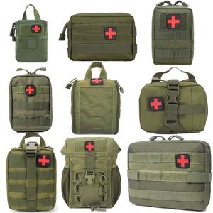 Militare EDC Borsa tattica Cintura in vita Confezione Gilet da caccia Strumenti di emergenza Kit di pronto soccorso esterno Custodia da campeggio di sopravvivenza W220311