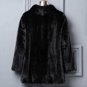 S/9Xl Women'S Short Section Imitation Fur Outwears Black White Winter Autumn Warm Oversized Fake Fur Jackets Casual Coats J3234 Y0829