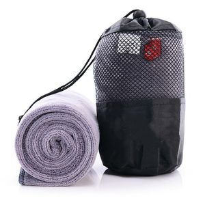 Toalha de ginástica esporte rápido secagem rápida para acampamento de viagem pano de microfibra com malha bolsa 6 estilos 100x30cm