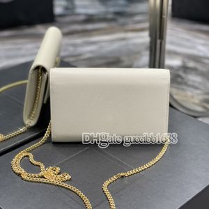 Torebki designerskie kobiety portfel Calfskin Caviar Envelope Worka biała oryginalna skórzana uchwyt na kartę kredytową torebka Mini Mini łańcuchowe torby na ramię