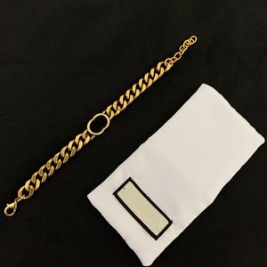 Letra de aço inoxidável 14k ouro link Chain Cadeia de cadeiras colar pulseira para mens e mulheres festa amantes presente de presente hip hop jóias com caixa