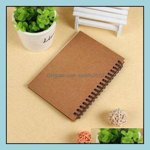 Notes Notepads Supplies Office Business & Industrialwholesale- Kraft Coil Sketch Sketchbooks Blank Creative Notebook School Stationery Hard